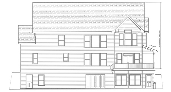 Rear Elevation image of MCINTOSH III House Plan